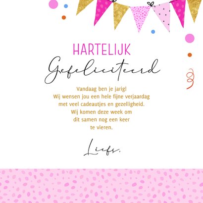 Verjaardagskaart paardje ballonnen 3