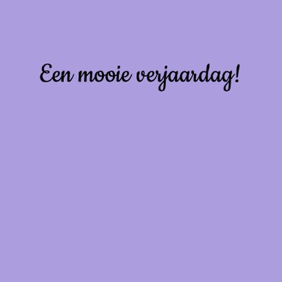 Verjaardagskaart paarse bloem - SK 3
