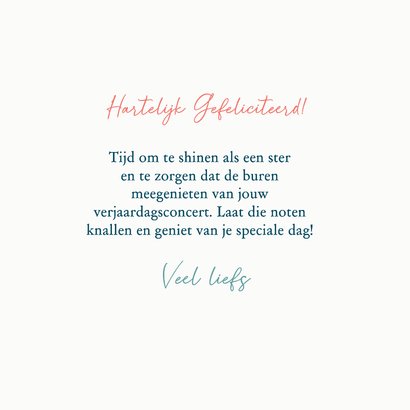 Verjaardagskaart piano drie zingende vrolijke dames 3