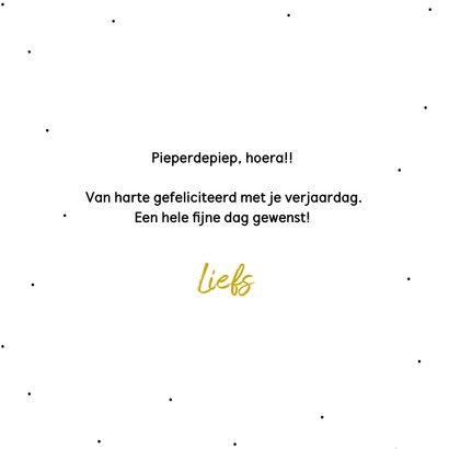 Verjaardagskaart pieperdepiep hoera! 3