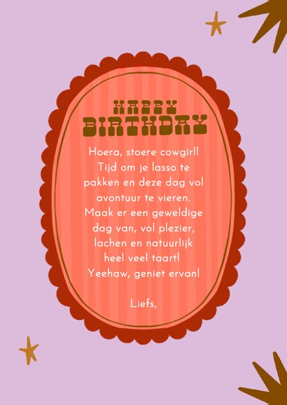 Verjaardagskaart pink heart cowboy boots  3