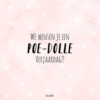 Verjaardagskaart poedel - Nog altijd een volle bos haar! 2