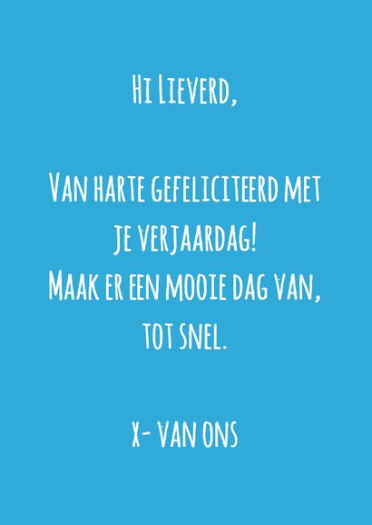 Verjaardagskaart poepende koe 3