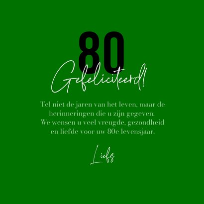 Verjaardagskaart pool biljart bal gefeliciteerd 80 3