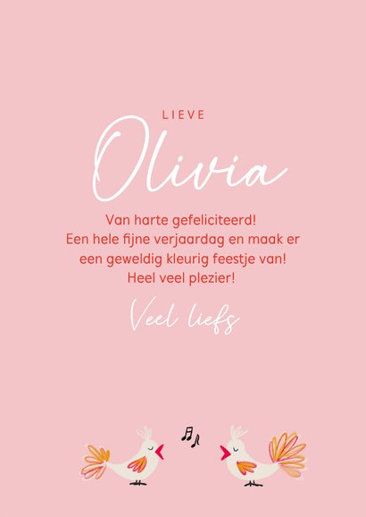 Verjaardagskaart 'Potloden' kleurrijke verjaardag 3