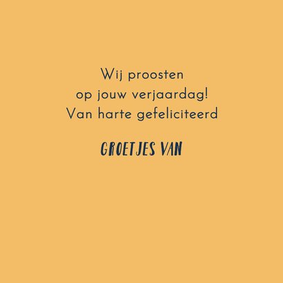 Verjaardagskaart - Proosten met bier 3