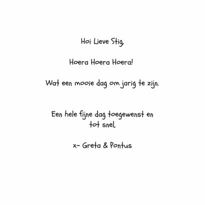 Verjaardagskaart Ratata! 3