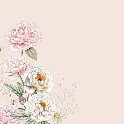 Verjaardagskaart romantische rozen pastel 2