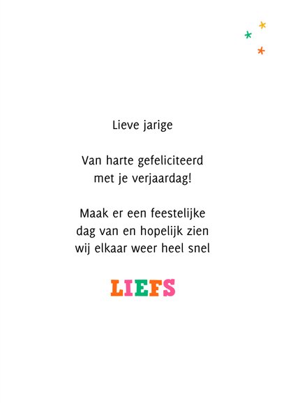 Verjaardagskaart roze vogel met ballon 3