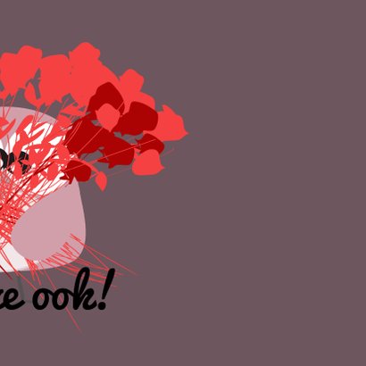 Verjaardagskaart rozen en uil mocards voor vrouw 3