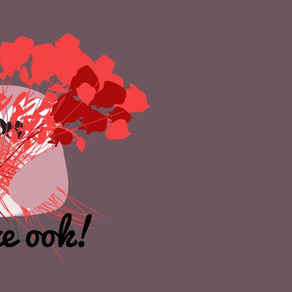 Verjaardagskaart rozen en uil mocards voor vrouw 3