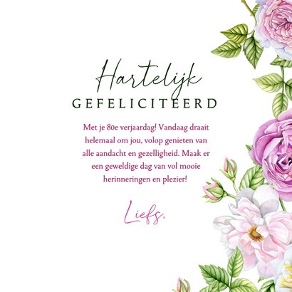 Verjaardagskaart rozen pastel 3