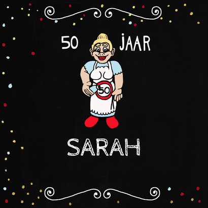 Verjaardagskaart Sarahpop wijntje 2