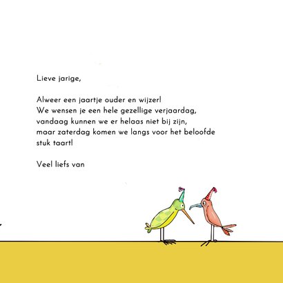 Verjaardagskaart schaap is jarig 3