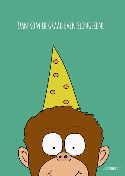 Verjaardagskaart slingeren met dat feestje! 2