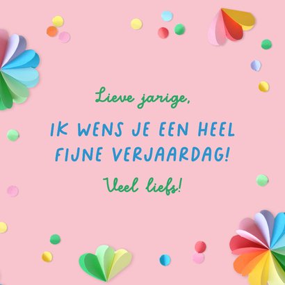 Verjaardagskaart slingers met foto 3