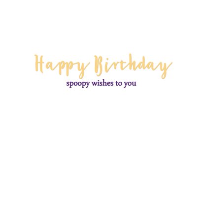 Verjaardagskaart Maple and Chestnut Spoopy Birthday 3