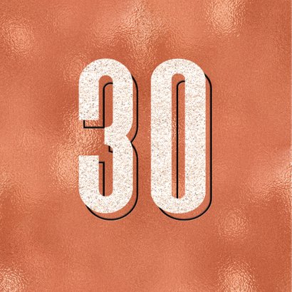 Verjaardagskaart stoer modern 30e verjaardag man vrouw 2