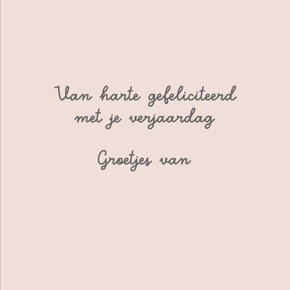 Verjaardagskaart - Taart met bloemen 3