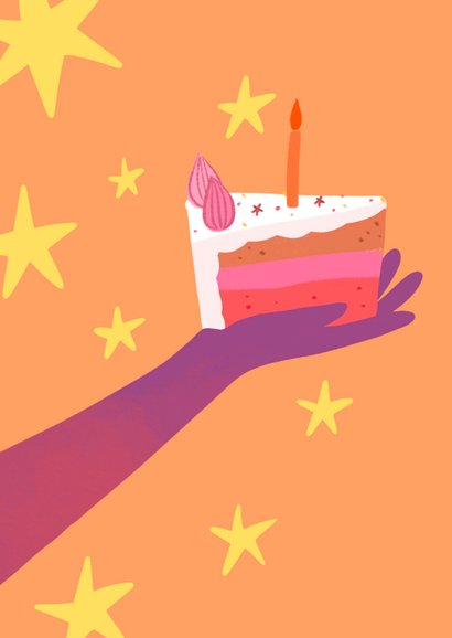 Verjaardagskaart tarot the cake 2