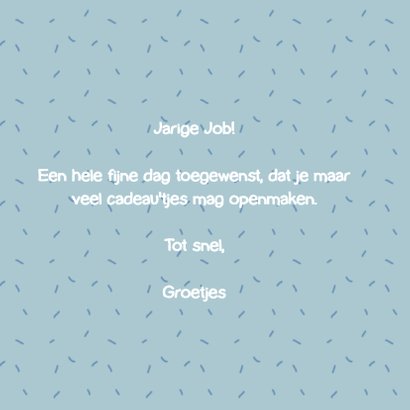 Verjaardagskaart tentakeltje 3
