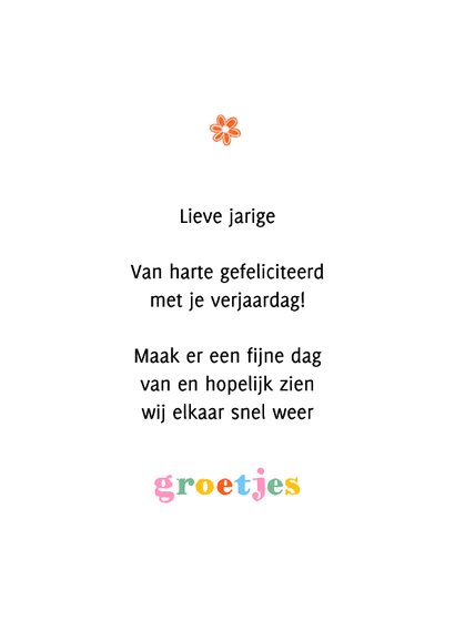 Verjaardagskaart theepot bloemen blauw 3