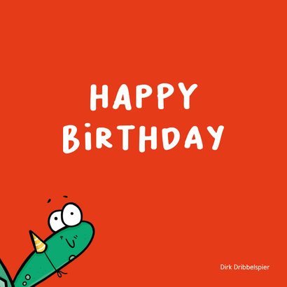 Verjaardagskaart Turtle sorry i'm late 2