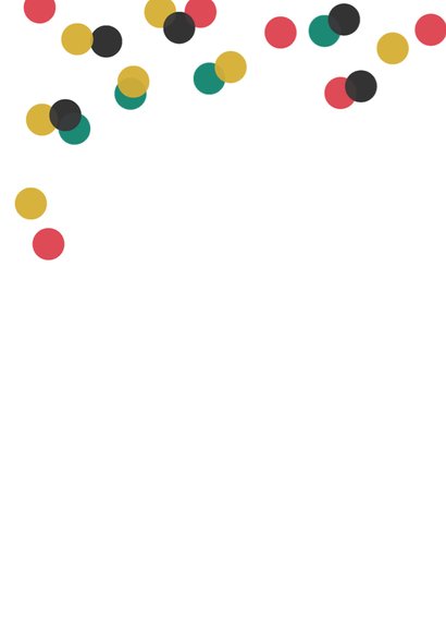 Verjaardagskaart typografie party hat 2