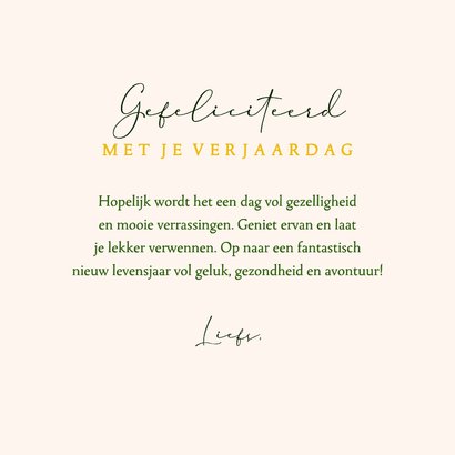 Verjaardagskaart vaas met bloemen rood-paars 3