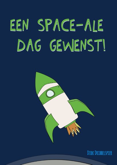 Verjaardagskaart vanuit de ruimte! 2