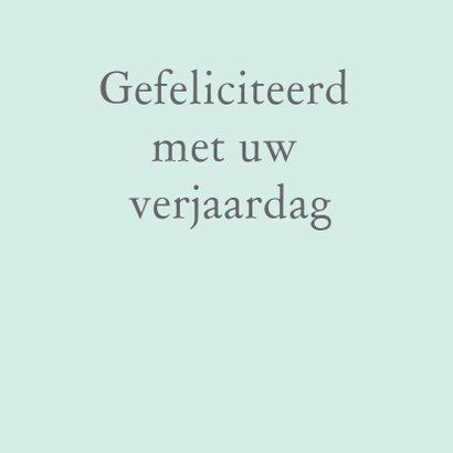 Verjaardagskaart vintage servies 80 jaar 3