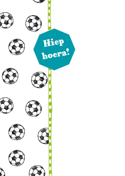 Verjaardagskaart voetballen foto 2