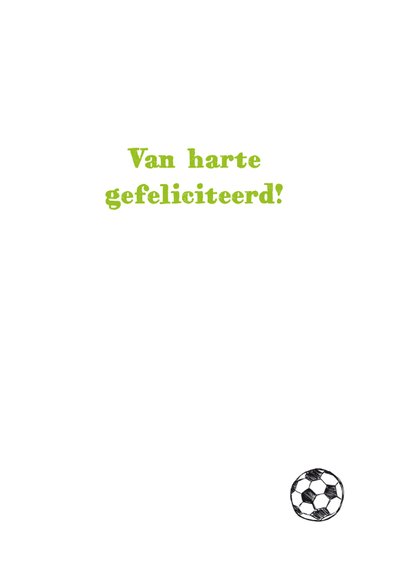 Verjaardagskaart voetballen foto 3