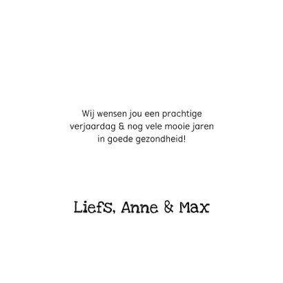 Verjaardagskaart vogel met bloementooi 3