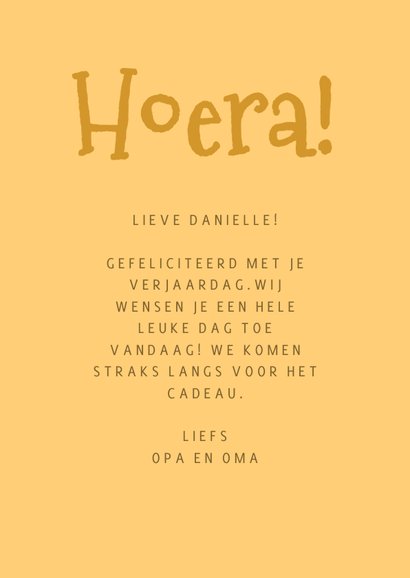 Verjaardagskaart vrolijk meisje 3