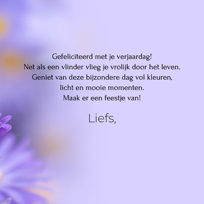 Verjaardagskaart vrolijk vlinder 3