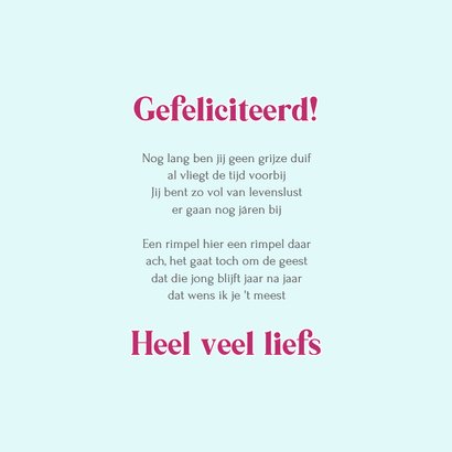 Verjaardagskaart vrolijke grijze duif 3
