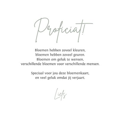 Verjaardagskaart vrouw bohemian droogbloemen stijlvol 3