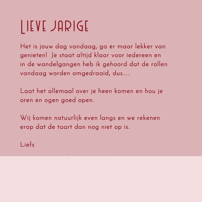 Verjaardagskaart vrouw laat zich verwennen 3