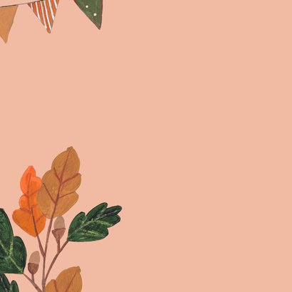Verjaardagskaart vrouw met kat en pompoen in de herfst 2