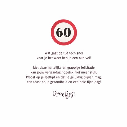 Verjaardagskaart vrouw oud humor bejaarde confetti 3