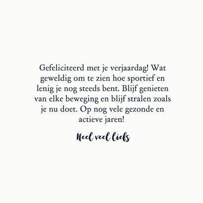 Verjaardagskaart Wat een souplesse 3