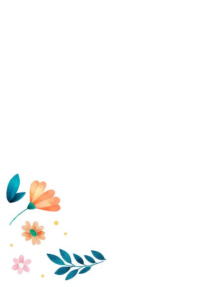 Verjaardagskaart waterverf botanisch 2