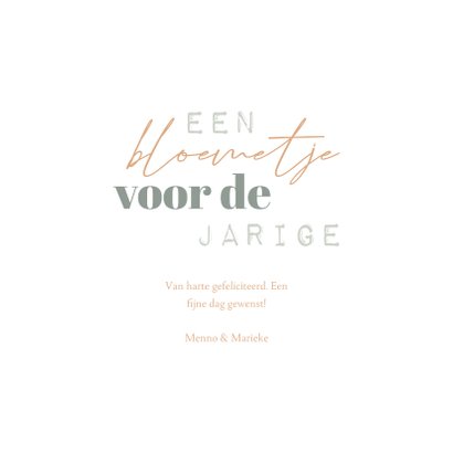 Verjaardagskaart waterverf droogbloemen voor de jarige 3