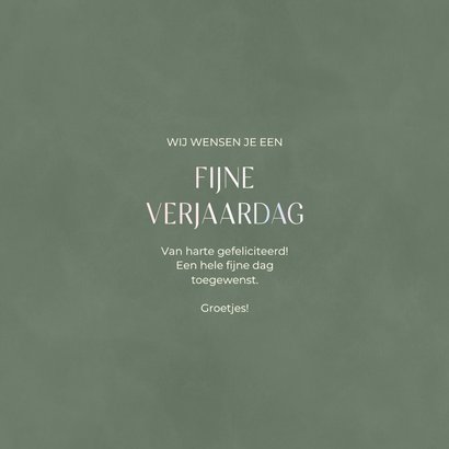 Verjaardagskaart waterverf krans met bloemen en besjes 3