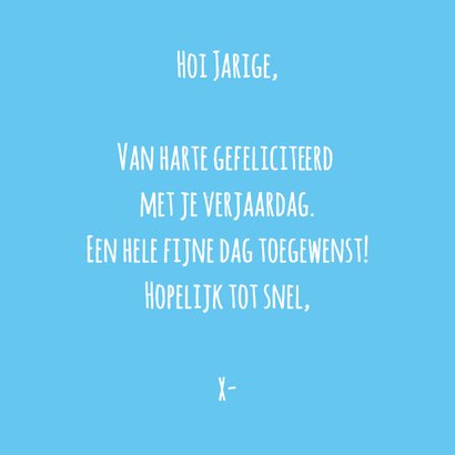 Verjaardagskaart we hoorde dat je jarig bent 3