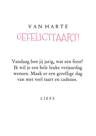 Verjaardagskaart weer een taartje ouder 3