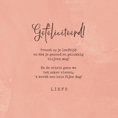 Verjaardagskaart wijn confetti corona confetti 3