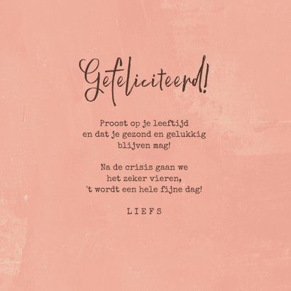 Verjaardagskaart wijn confetti corona confetti 3