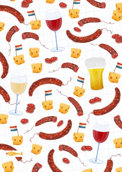 Verjaardagskaart 'Worst-Kaas'-scenario 2